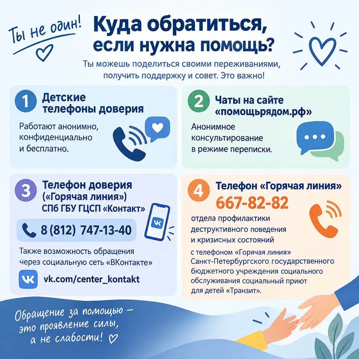 Куда обратиться, если нужна помощь